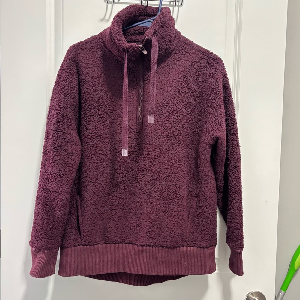 Athleta Sherpa half zip